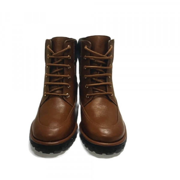 Luz da Lua Bota Ambar Coturno Monograma Luz da Lua Bota Ambar Coturno Monograma