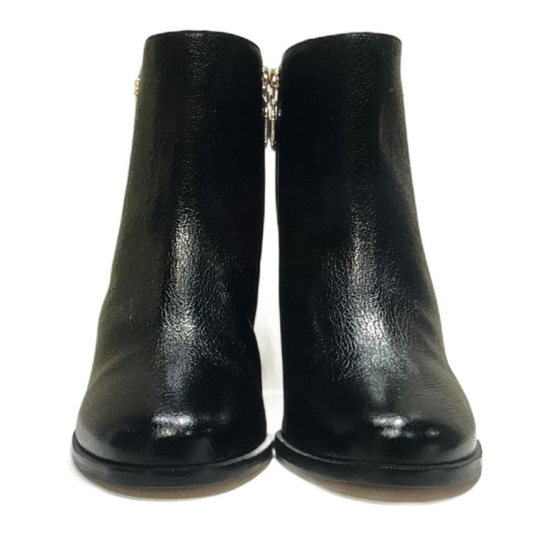 Luz da Lua Bota Couro Preto 