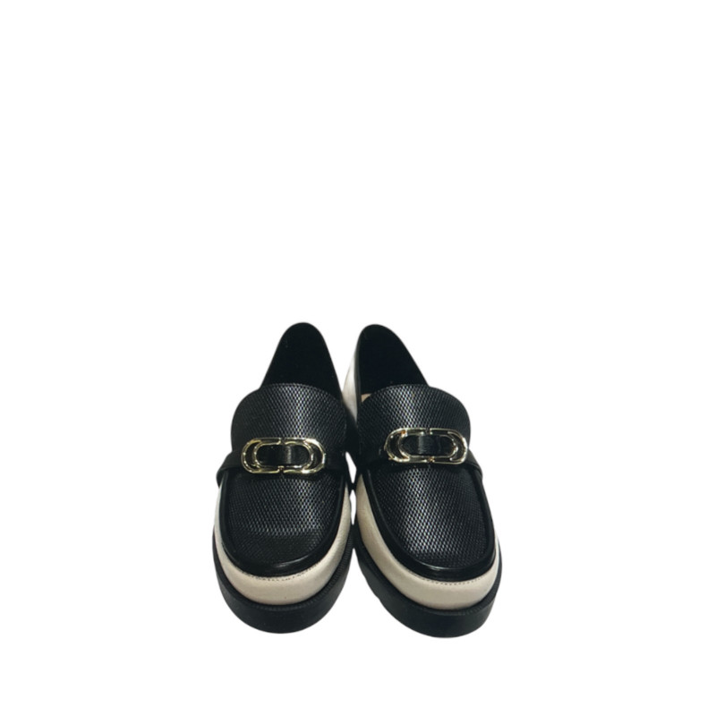 Luz da Lua Loafer Panna Preto 