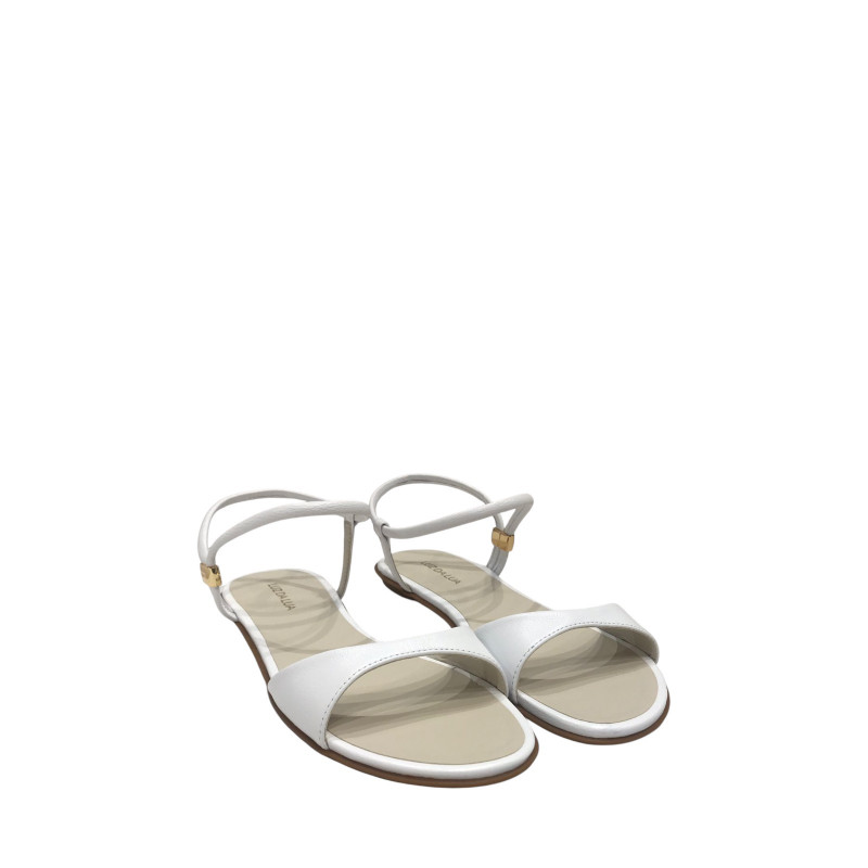 Luz da Lua Sandalia Rasteira Bianco 