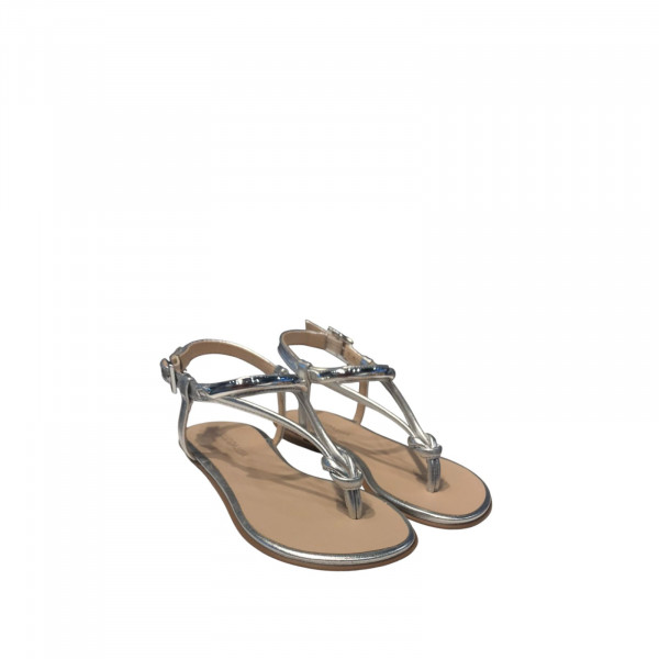 Luz da Lua Sandalia Rasteira Laminati 