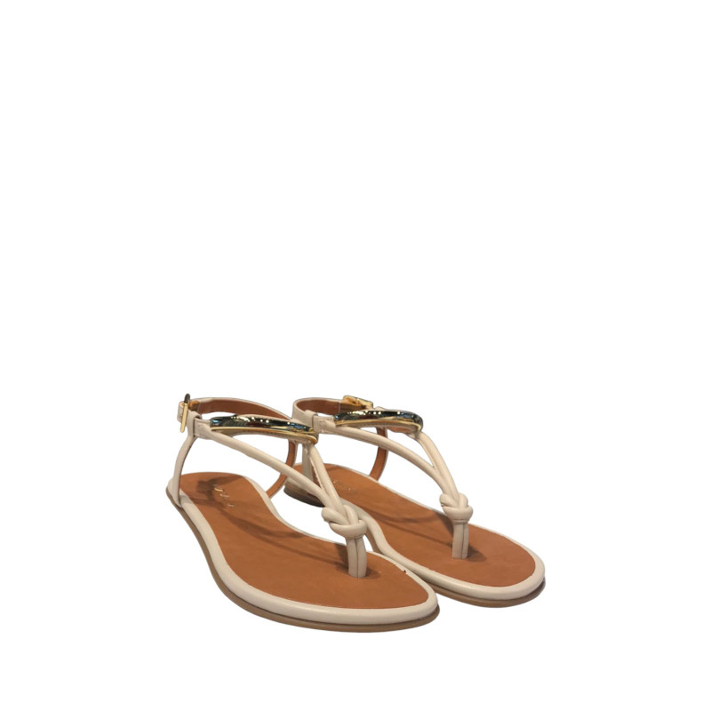 Luz da Lua Sandalia Rasteira Panna Luz da Lua Sandalia Rasteira Panna