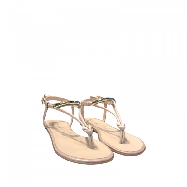Luz da Lua Sandalia Rasteira Nude 