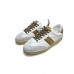LL Tenis Couro e Camurça Logograma Branco