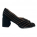 Selo de Controle Peeptoe Camurça