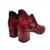 Selo de Controle Ankle Boot Carmim 