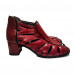 Selo de Controle Ankle Boot Carmim 
