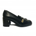 Luz da Lua Loafer Salto Preto 