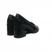 Luz da Lua Loafer Salto Preto 