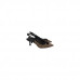 Jorge Bischoff Slingback Chanel Preto Rafia 