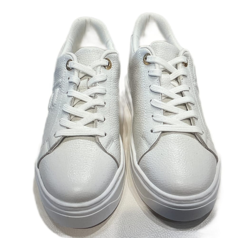 Jorge Bischoff Tenis feminino couro branco